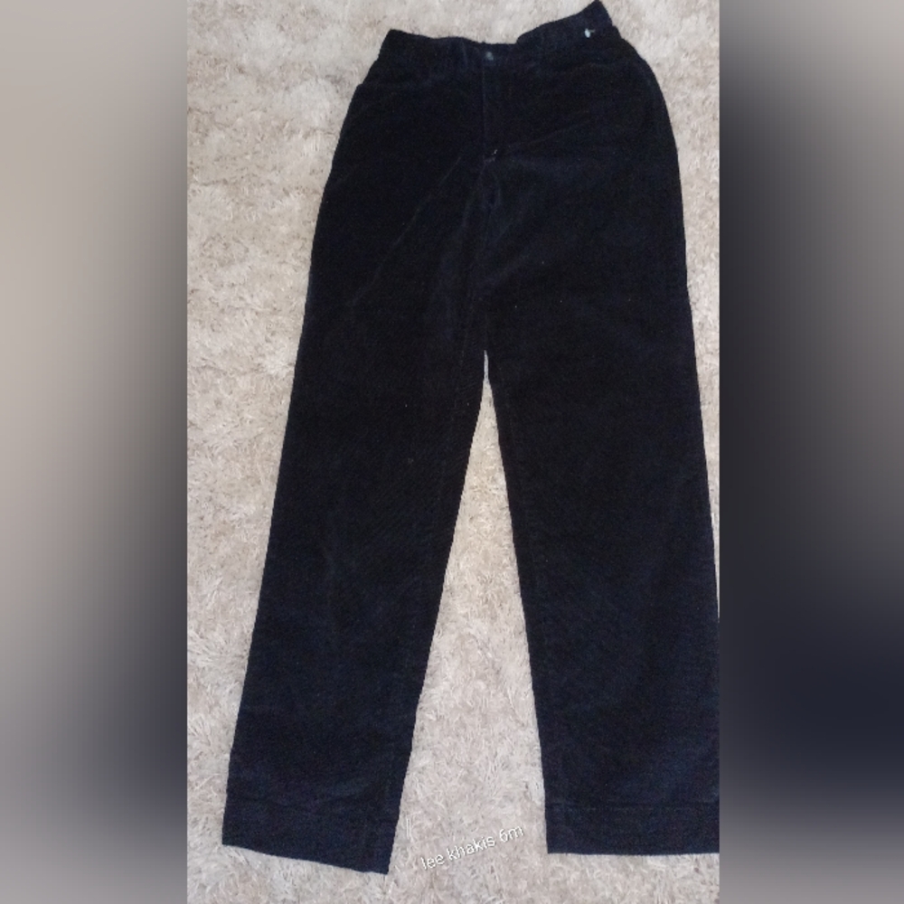 Levi's Corduroy Pants 6M Black Low Pro Mid Rise Straight Leg